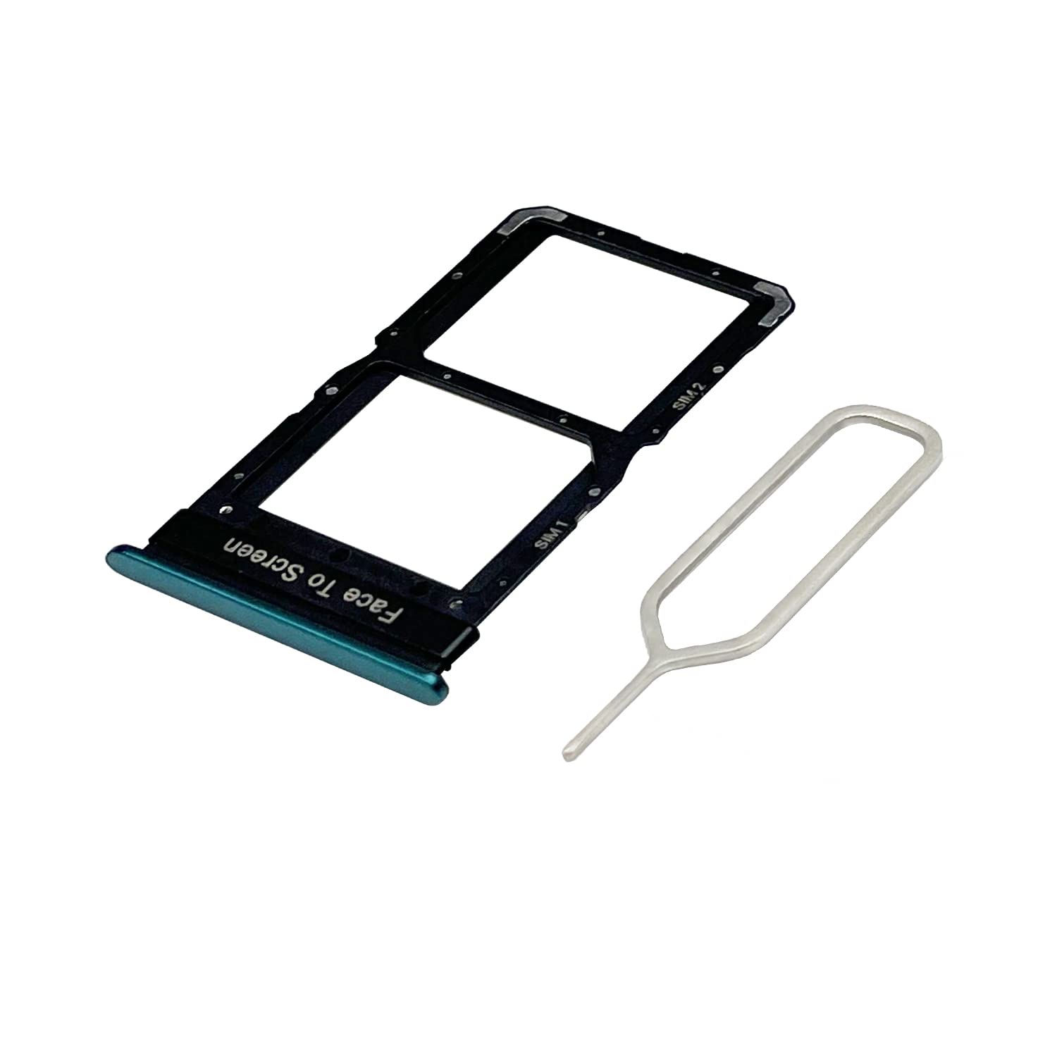 Eonpam Original DUAL SIM Card Slot Tray Holder Replacement for (Xiaomi POCO X3 GT) Incl SIM Pin (Blue)
