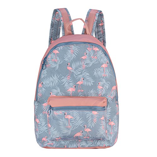 Campus backpack casual waterproof school bag travel bag (pink)