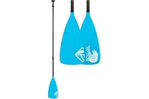 Boardworks Riptide 3-Piece SUP or Stand Up Paddle Board Paddle | 85 Sq. in. Fiberglass Blade | Adjustable Aluminum Shaft, 70-86 Inches, Blue (8050026)