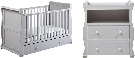 east coast alaska cot bed grey