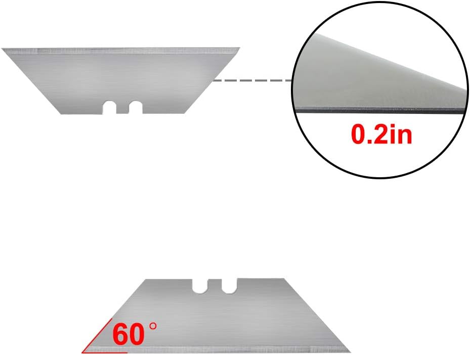 30Pack Heavy Duty Utility Knife Blades SK5 Steel Standard Size Utility Knife Replacement Blades with Storage Box: Home Improvement