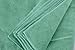 Eurow Microfiber 14 x 14in 300 GSM Cleaning Towels 25-Pack (Green)