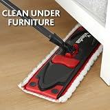 Vileda UltraMax Flat Mop and Bucket Set Red Hands-Free Wringing 180° view 8