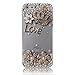 Handmade Flower "Love" Snow Luxury Designer Bling 3D Classic Special Crystal Case Cover For Smart Mobile Phones (ZTE MAX N9520 Boost Mobile, Crown)