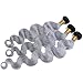 Zara Hair Platinum Grey Ombre Hair 3 Bundles Two Tone 1B/Grey Human Hair Extensions Silver Gray Dark Roots Body Wave Brazilian Human Hair Weaves (18 20 22 Inch)