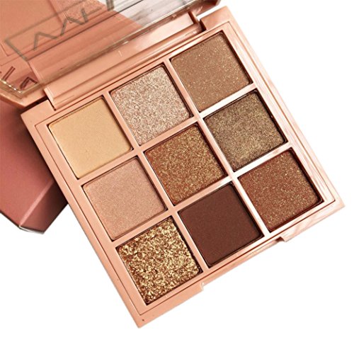 9 Colors Eye Shadow Powder Palette 4 Colors Matte 5 Colors Shimmer Vegan Nudes Warm Eyeshadow Cosmetic Makeup