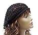 zefen Women's Light Beret Crochet Knitted Style for Spring Summer Fall Black
