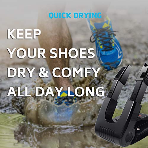 Dr. Prepare Boot Dryer Shoe Dryer, Glove Dryer & Boot Warmer with Heat Blower, Portable Adjustable Rack and Timer, Folding Design & Quick Drying for Shoes, Gloves, Hats, Socks, Ski Boots (Ozone) - Thumbnail 2
