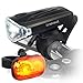 Lumintrail Bike Headlight Tail Light - Weatherproof Lights Set - Super Bright LED - 5 Hour Run Time- Easy Install Quick Release