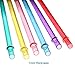 Dakoufish 11 Inch Long Reusable Replacement Plastic Glitter Drinking Straws for 30 oz & 20 oz Mason Jar,Tumblers, Set of 12 with Cleaning Brush(11inch, 6color)