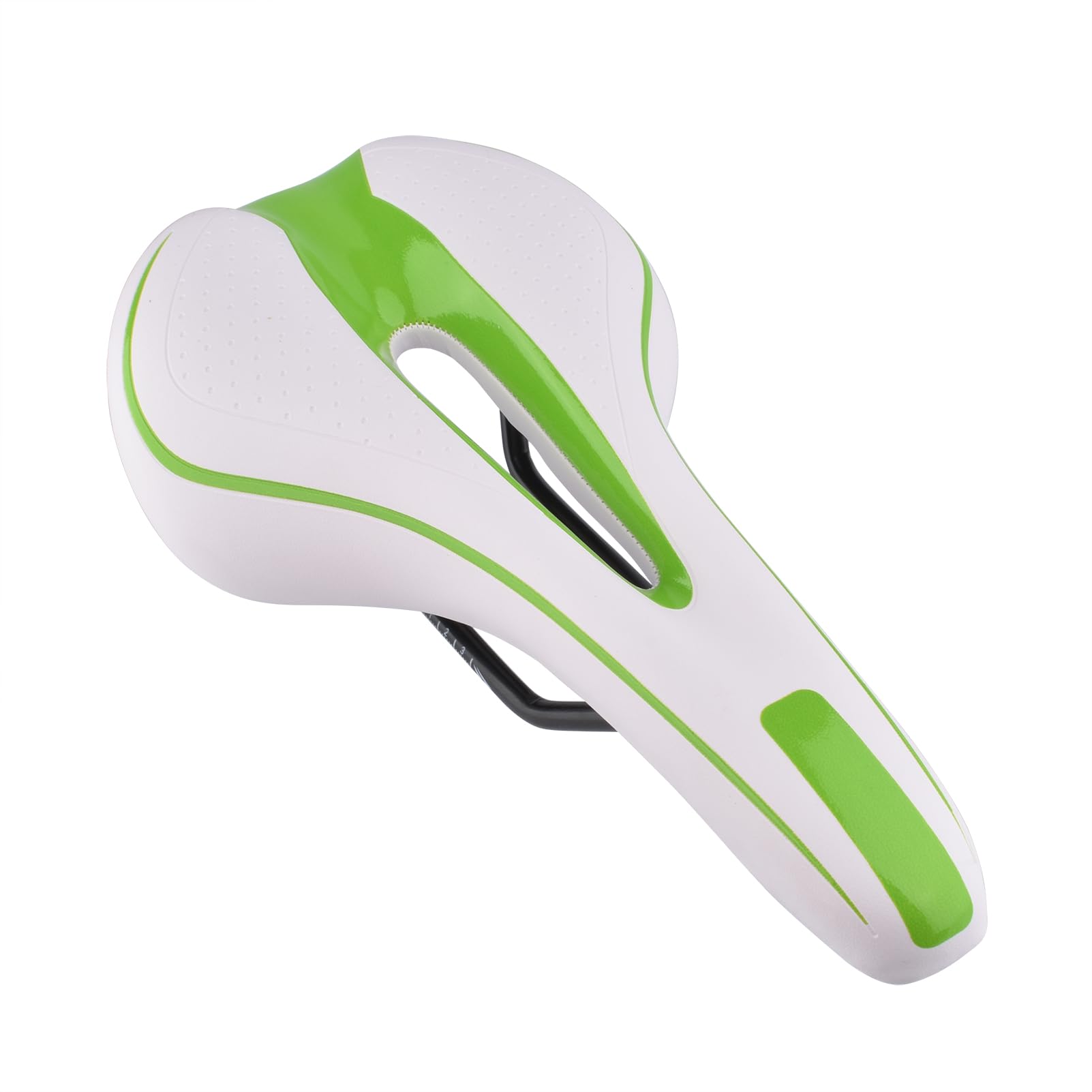 Durable Mountain Bike Saddle White Green
