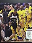 Autographed/Signed Allen Iverson Tyronn Lou Step-Over Philadelphia 76ers Sixers 16x20 Basketball Photo JSA COA