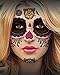Floral Day of the Dead Sugar Skull Temporary Face Tattoo Kit