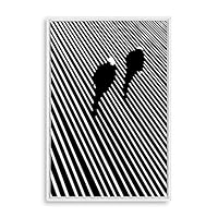 Framed Canvas Wall Art Modern Geometric Pattern Canvas Prints Home Artwork Decoration for Living Room,Bedroom - 16x24 inches