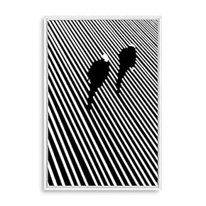 Framed Canvas Wall Art Modern Geometric Pattern Canvas Prints Home Artwork Decoration for Living Room,Bedroom - 16x24 inches