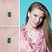 JewelryPalace Luxury 6ct Created Green Nano Russian Emerald Pendant Necklace 925 Sterling Silver 18 Inches