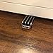 SleekStopper SW-041C Decorative Stainless Steel Door Stopper with Rubber Treads and Metal Handle (2 Pack)