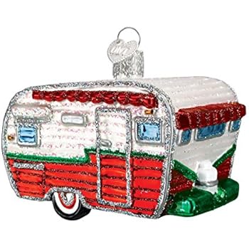 Old World Christmas Camping Outdoor Collection Glass Blown Ornaments for Christmas Tree, RV