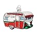 Old World Christmas Travel Trailer Glass Blown Ornament for Christmas Tree, Handcrafted Holiday Decoration, Camping Collection
