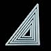 WYSE Cut Dies Triangle Craft die cuts Metal Stencil for Card Making Scrapbooking(7pcs/Pack Triangle)