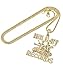 UrbanMixNY Gold Plated No Limit Records Tank Pendant on a 2mm 24