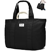 Bagelite 22'' 50L 100% Cotton Oversized Travel Tote Bag for Women - Tear-Resistant, Overnight/Weekend/Beach Bag