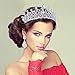 Hicarer Queen Crown Princess Tiara Wedding Bridal Crown Women and Girls Crystal Headbands with Comb, Princess Prom Birthday Party Hair Accessories, Silver
