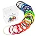 3D Pen Filament Refills - 1.75mm ABS 315 Linear Feet (21 Foot Each) Total 15 Different Colors Fun Pack. 3 Glow in The Dark Colors & 200+ FREE Stencils Ebook Included