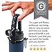 Gearproz Paracord Handle for Wide Mouth Water Bottles - Compatible with Hydroflask, Iron Flask, Thermoflask, Takeya, 12 to 64 oz - Reusable Water Bottle Accessories Handle Survival Cord (Blue Camo)