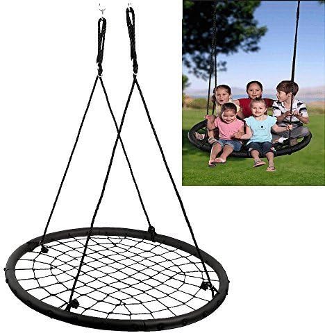 40 Wide Tree Net Swing Outdoor Spider Web Swing Children's Net Swing Detachable by Destine