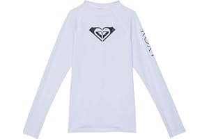 Roxy Girls' Whole Hearted Long Sleeve Rashguard Surf Shirt
