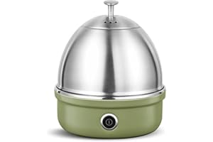 COOKOE Egg Cooker, Egg Cooker for Hard Boiled Eggs, Egg Boiler, Egg Steamer, Hard Boiled Egg Cooker,Single Layer Can Hold 7 E
