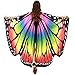 VESNIBA Christmas Party/Thanksgiving Day Prop Soft Fabric Butterfly Wings Shawl Fairy Ladies Nymph Pixie Costume Accessory (168X135CM, B-Multicolor)