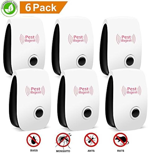 [2018 NEW]Mosquito Repellent Ultrasonic Pest Repeller - Electronic Mouse Repellent Plug in Pest Control - Bug Repellent for Mice,Rat,Bug,Flea,Roach,Ant,Fly - No More Mouse Traps,Sprayers &amp; Oils