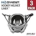 Hockey Helmet Sweat Liners - NHL Officially Licensed by NoSweat Patented Sweatlock Technology (3 Pack)