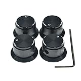 KAISH 4pcs Aluminium Potentiometer Knobs