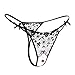 SS Queen Women Sexy Lace Sheer G-String Crotchless Pendant Underwear Panties (set2)