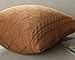 U'Artlines Cotton Knitted Decorative Pillow Case Cushion Cover Cable Knitting Patterns Square Warm Throw Pillow Cover (Cream, 18x18)