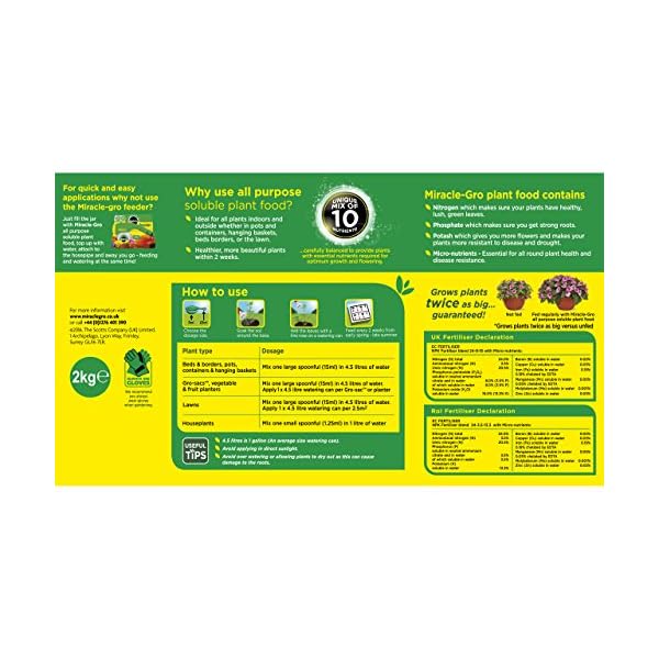MiracleGro All Purpose Soluble Plant Food Tub, 2 kg gardenersguru