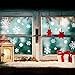 Kaqulec Window Cling Indoor Outdoor Ornaments Snowflakes Sticker White Snow Stickers Winter Wonderland for Home Office Xmas Party Supplies170pcs