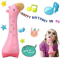 Wireless Karaoke Microphone for Kids Girls Singing Machine Portable Handheld Karaoke Speaker Machine 2019 Top Birthday Gifts Birthday for Kids Toddlers (Pink)