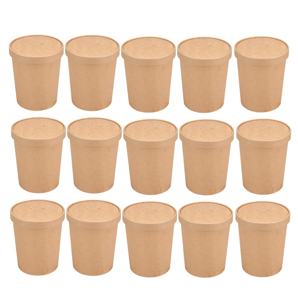 Buy TOPBATHY 25 Sets Paper Soup Storage Containers with Lids Take Out Food Storage Container