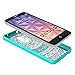 Alcatel OneTouch Fierce XL Clear Case With HD Screen Protector,AnoKe [Scratch Resistant] Colors Totem Mandala Ultra Slim Fit Acrylic Hard Cover TPU Bumper Hybrid For 5054 TM CH Mint