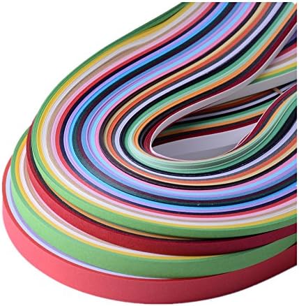 Kenefa Paper Quilling Sets 26 Colors 1040 Strips 3/5/7/10mm Pack Of 4 (Paper Width 5mm)