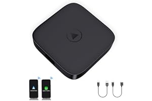 CARABC B2 Wireless CarPlay & Android Auto Adapter with Android 11.0 - Magic Box 2.0 Built-in Dual WiFi Support Simultaneous use of CarPlay and Netflix/YouTube.（2+16GB）