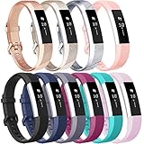 Vancle Sport Bands Replacement for Fitbit Alta and Fitbit Alta HR, 10 Pack (#10PCs-A, Small)