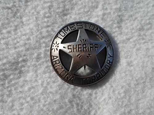 Costume Badge Sheriff Tombstone Arizona Old West Prop
