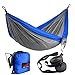 HONEST OUTFITTERS Double Camping Hammock with Hammock Tree Straps,Portable Parachute Nylon Hammock for Backpacking Travel 78