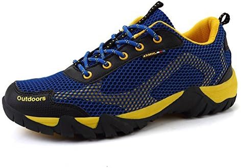 Leader Show Tm Men's Athletic Running Sports Trail Mountain Climbing Outdoor Hiking Fashion Hiking Shoes (9.5, Blue)