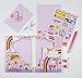Rachel Ellen Designs Little Princess Unicorn Writing Kit, Girls Stationery Paper Letter Set, Stickers, Envelope Seals